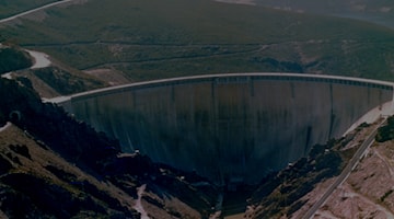 DIGA DI LAS PORTAS SUL FIUME CAMBA 3840x1600